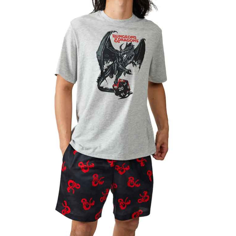 Dungeons & Dragons T-Shirt & Shorts Loungewear Set availabel at chimploot.com