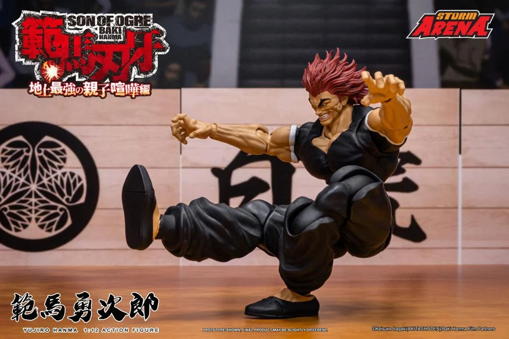 Baki the Grappler Baki Hanma: Son of Ogre Storm Arena Yujiro Hanma 1/12 Scale Action Figure available at chimploot.com