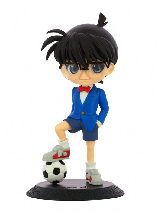 Case Closed Conan Edogawa Version B Q-Posket Soccer Ball Posed Figure Statue Glasses Banpresto