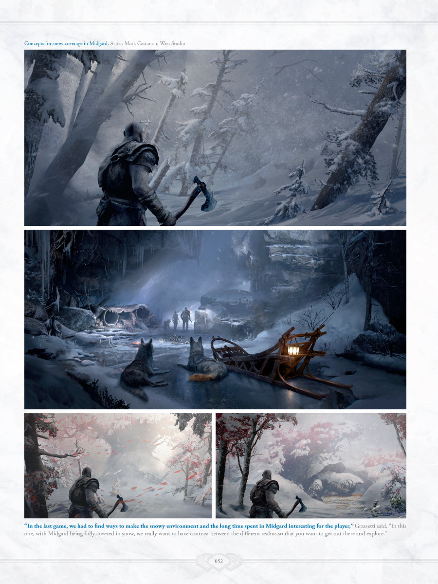 The Art of God of War Ragnarök Hardcover art book available at chimploot.com