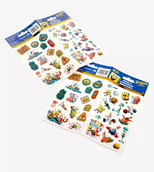 The SpongeBob Movie Sponge On The Run 4 Sticker Sheets available for sale at chimploot.com