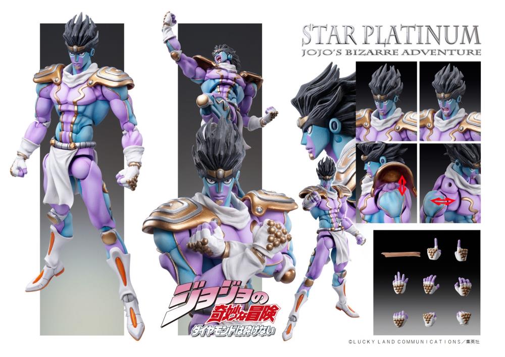 JoJo's Bizarre Adventure: Part 4 Diamond is Unbreakable - Star Platinum Super Action Statue available at chimploot.com