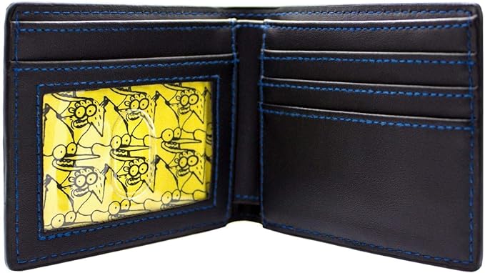 Regular Show - Haters Gonna Hate - Mordecai and Rigby Bi-Fold Wallet Inside 5 Slot Slip pocket ID Window