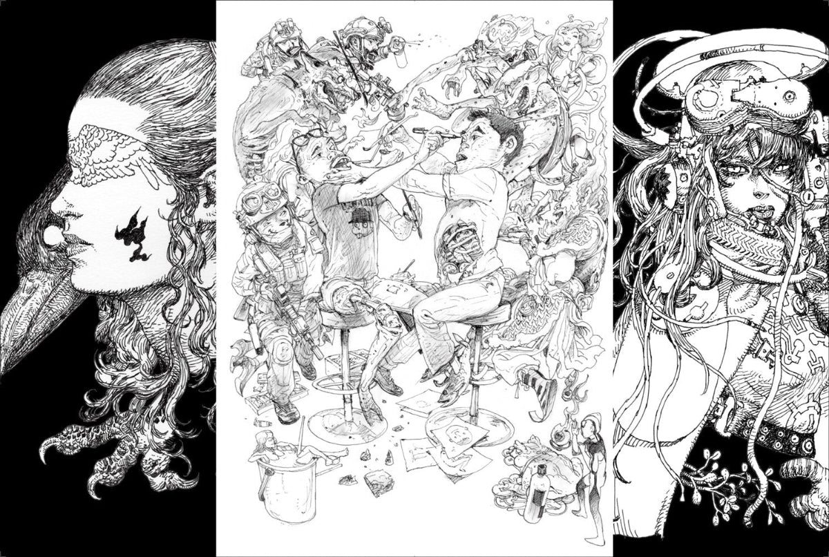 Terada Katsuya & Kim Jung Gi Illustration Book Softcover available at chimploot.com