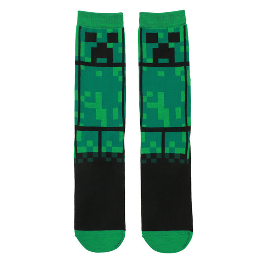 Minecraft Creeper Adult Crew Socks