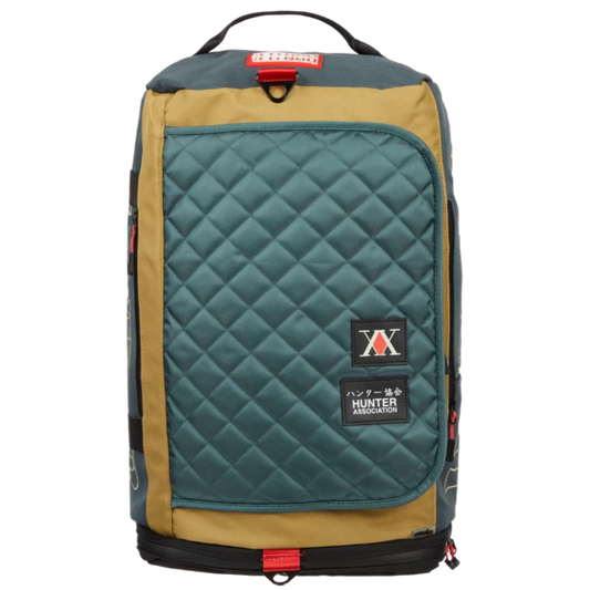 Hunter X Hunter - Hunter Association Convertible Duffle Bag with padded backpack straps and duffle handles. Available at Chimploot.com