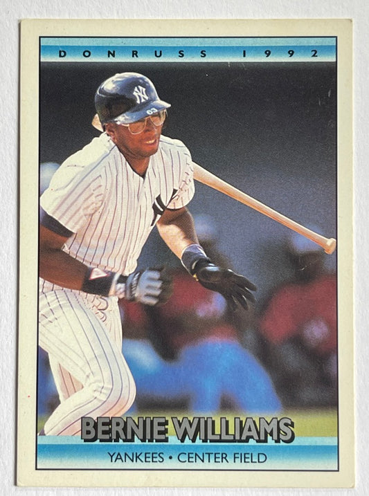 1992 Donruss - BERNIE WILLIAMS Yankees #344 (Error Card) Ultra Rare