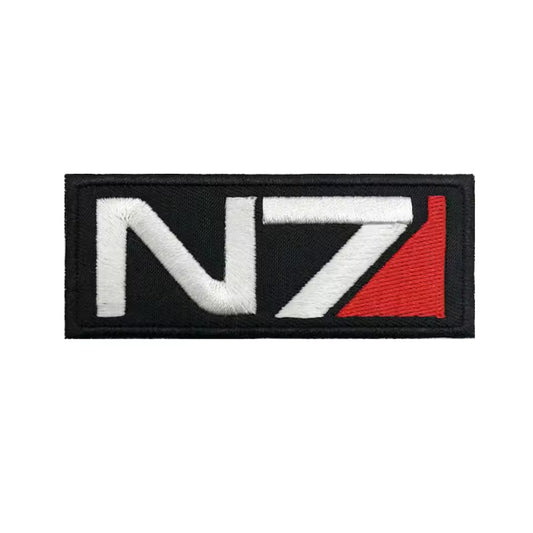 Mass Effect N7 Embroidered Hook & Loop Patch