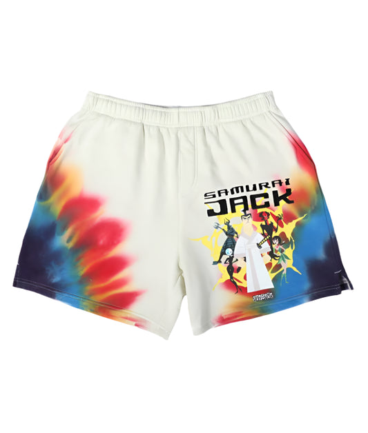 Samurai Jack Group unique Tie Dye Shorts available at chimploot.com
