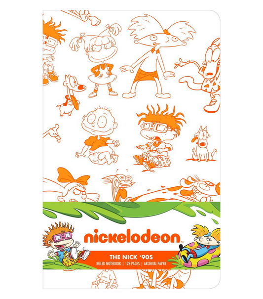 Nickelodeon The Nick '90s Ruled Notebook nostalgia journal available for sale at ChimpLoot.com