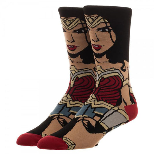 DC Comics Justice League Wonder Woman Animigos 360 Character Socks available at Chimploot.com