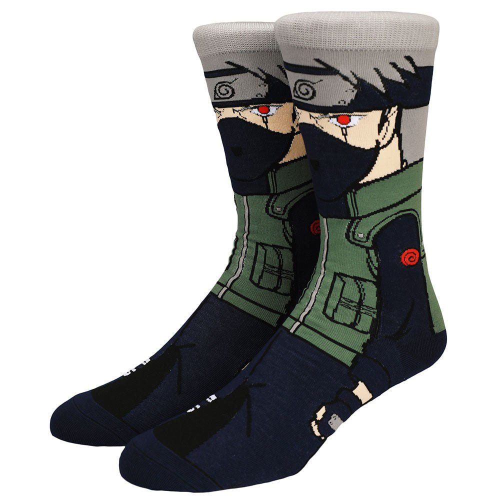 Naruto - Kakashi Animigos 360 Character Socks available at ChimpLoot.com