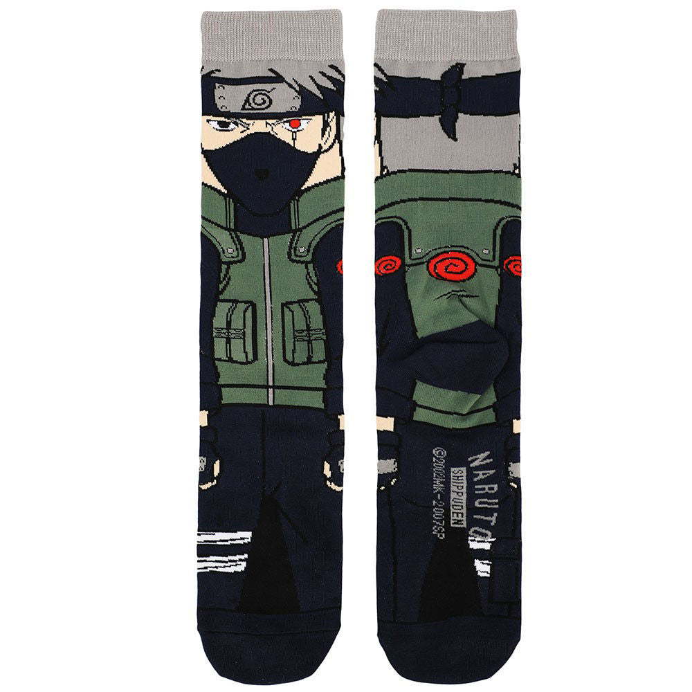 Naruto - Kakashi Animigos 360 Character Socks available at ChimpLoot.com