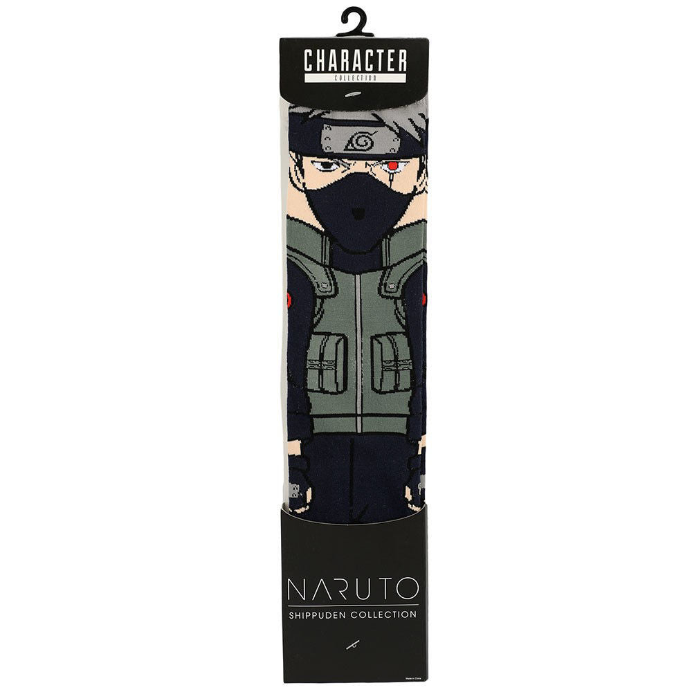 Naruto - Kakashi Animigos 360 Character Socks available at ChimpLoot.com