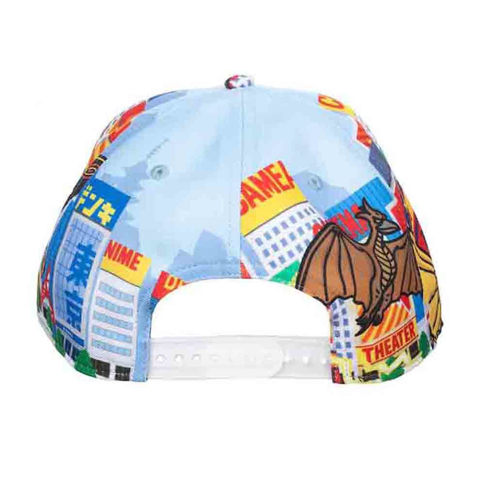 Godzilla Cartoon Cityscape Monsters AOP Snapback available at chimploot.com
