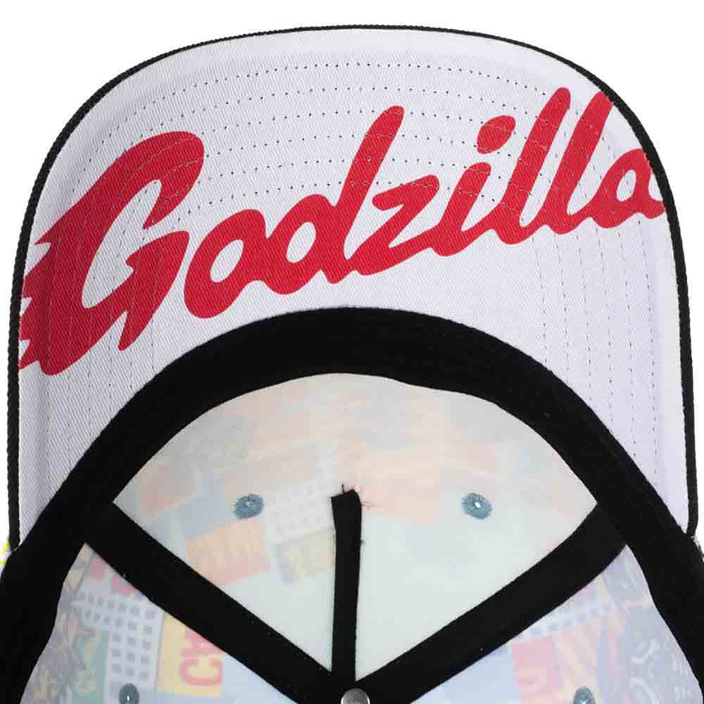 Godzilla Cartoon Cityscape Monsters AOP Snapback available at chimploot.com