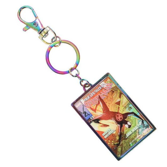 Spider-Man Across the Spider-Verse Comic Cover Keychain available at chimploot.com