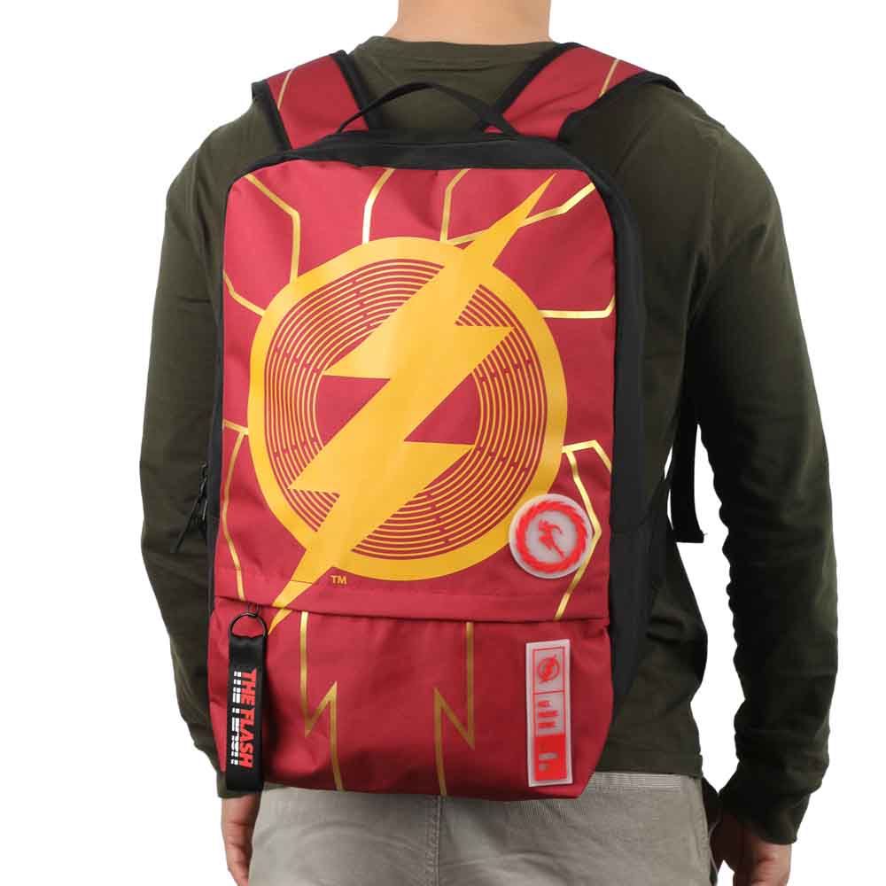 Dc Comics The Flash Worlds Collide Laptop Backpack available at Chimploot.com