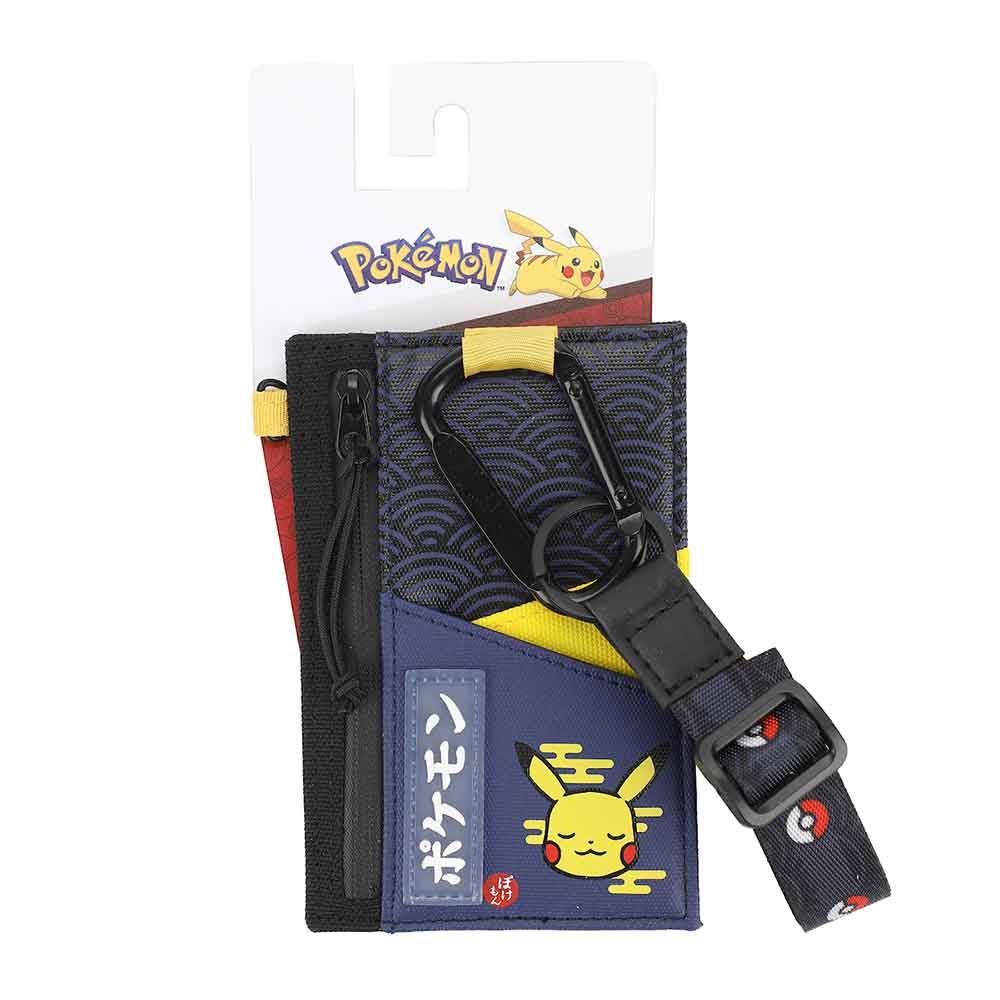 Pokémon Pikachu Carabiner Lanyard Wallet available at chimploot.com