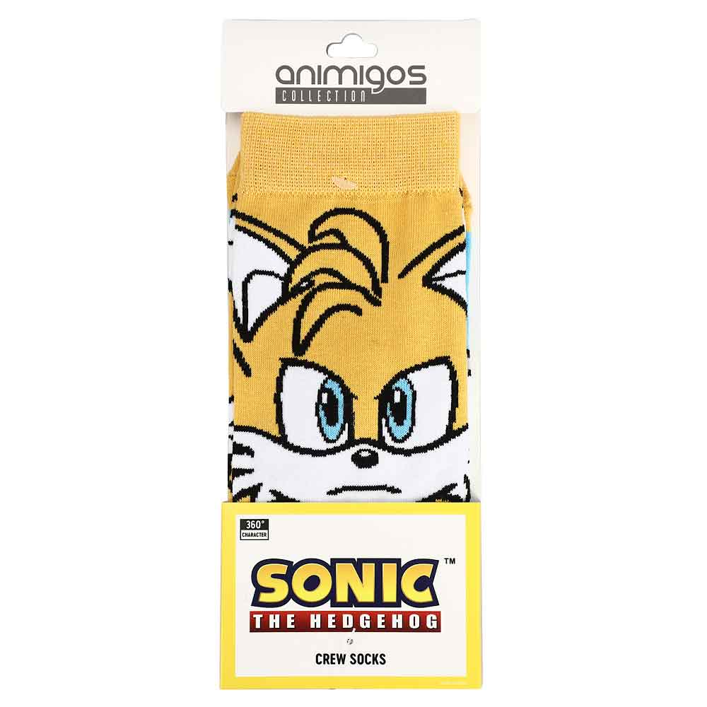 Sonic the Hedgehog - Tails Animigos 360 Character Socks available at ChimpLoot.com