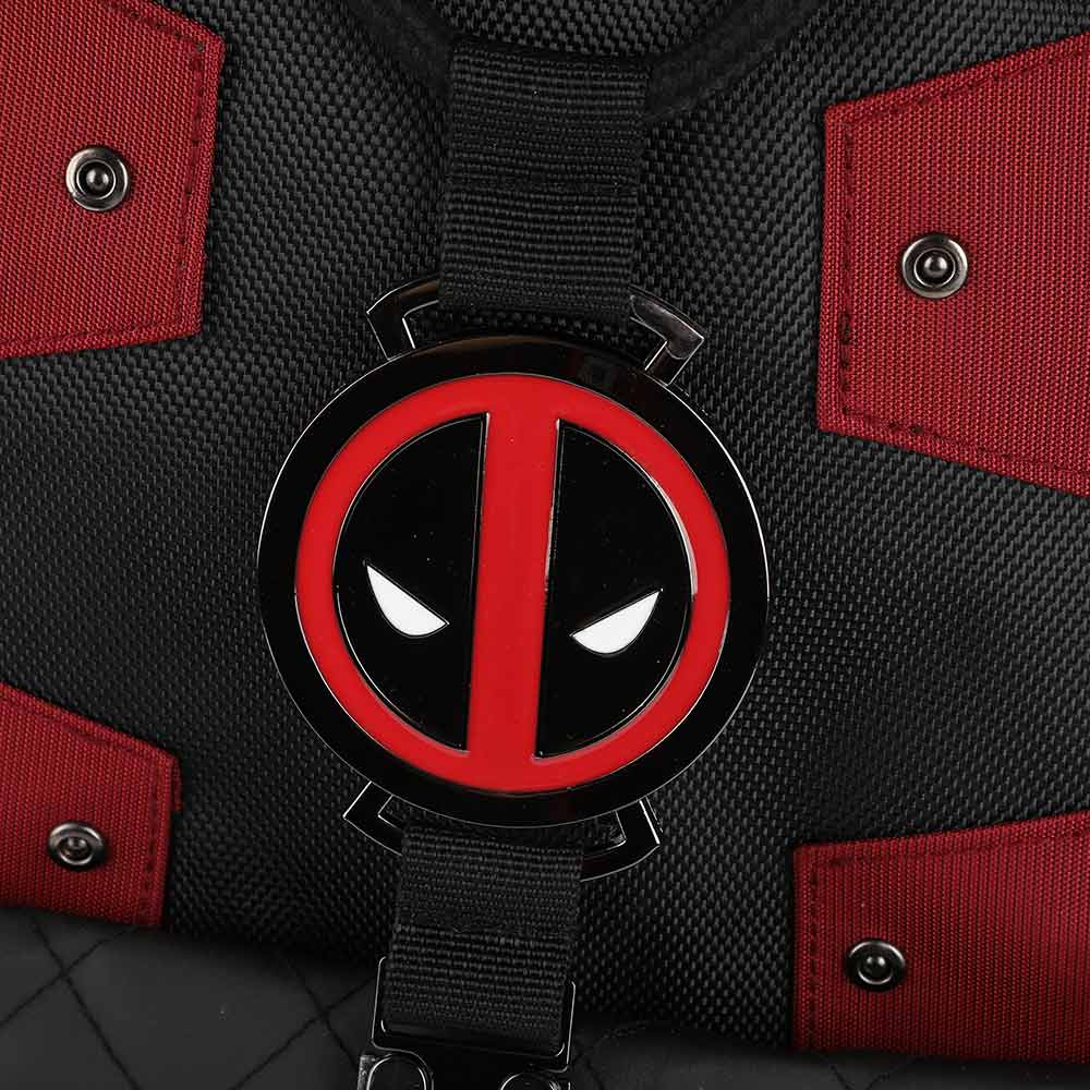 Marvel Deadpool Bungee Suit-up Character Backpack available at chimploot.com