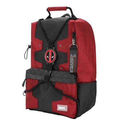 Marvel Deadpool Bungee Suit-up Character Backpack available at chimploot.com