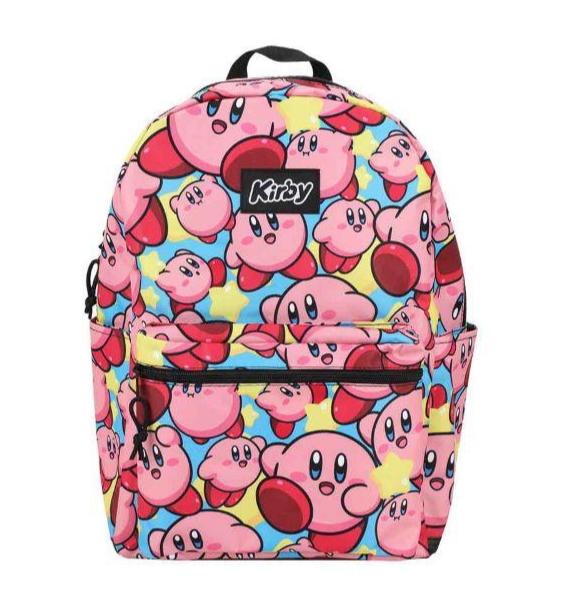 Kirby The Pink Puff All over print Laptop Backpack available at ChimpLoot.com