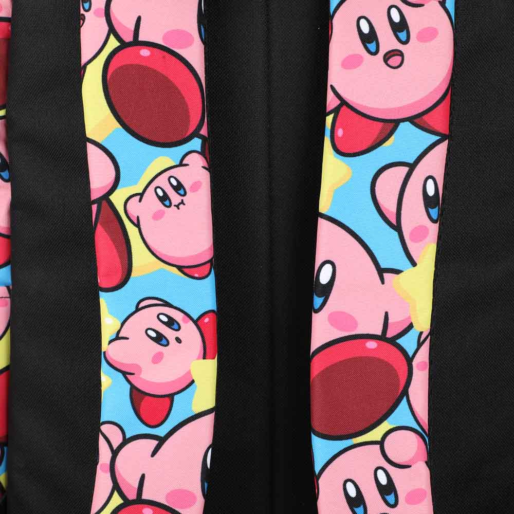 Kirby The Pink Puff All over print Laptop Backpack available at ChimpLoot.com