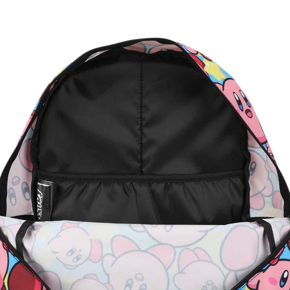 Kirby The Pink Puff All over print Laptop Backpack available at ChimpLoot.com