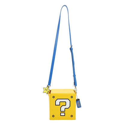 Nintendo Super Mario Mystery Block Shaped Crossbody handbag available at ChimpLoot.com