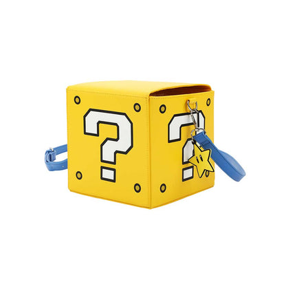 Nintendo Super Mario Mystery Block Shaped Crossbody handbag available at ChimpLoot.com