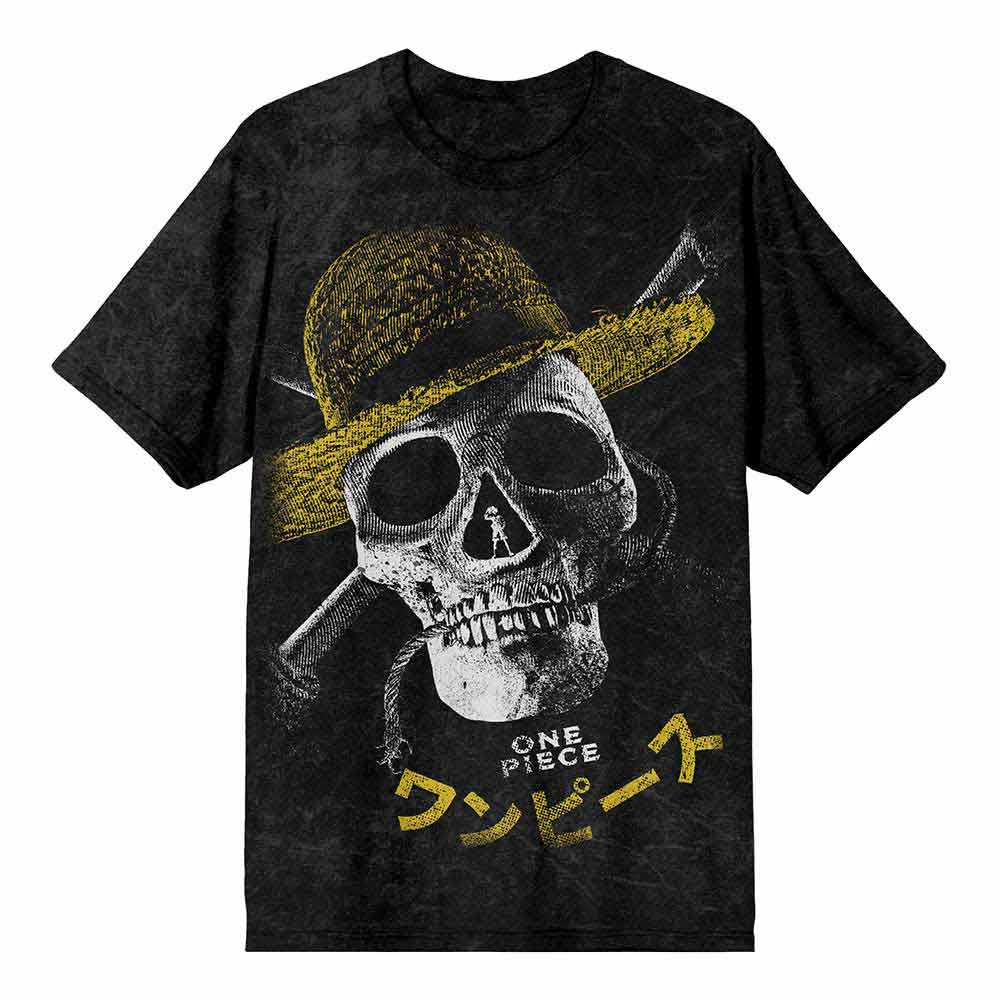 One Piece Straw Hat Distressed Unisex Tee avaiable at Chimploot.com 