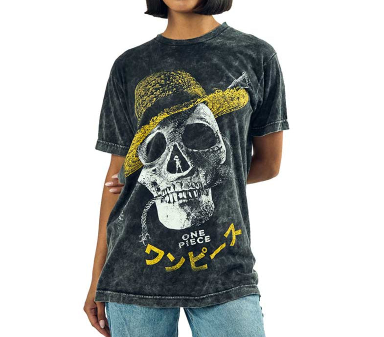 One Piece Straw Hat Distressed Unisex Tee avaiable at Chimploot.com 