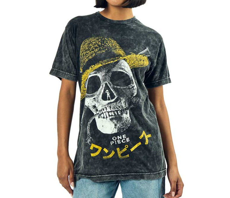 One Piece Straw Hat Distressed Unisex Tee avaiable at Chimploot.com 