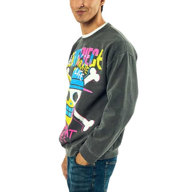 One Piece anime Straw Hat Pirates Neon Unisex Sweatshirt available at chimploot.com