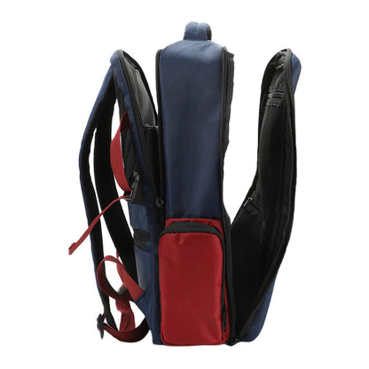 Marvel Spider-Man themed large travel backpack with red and blue design on a white background available at chimploot.com