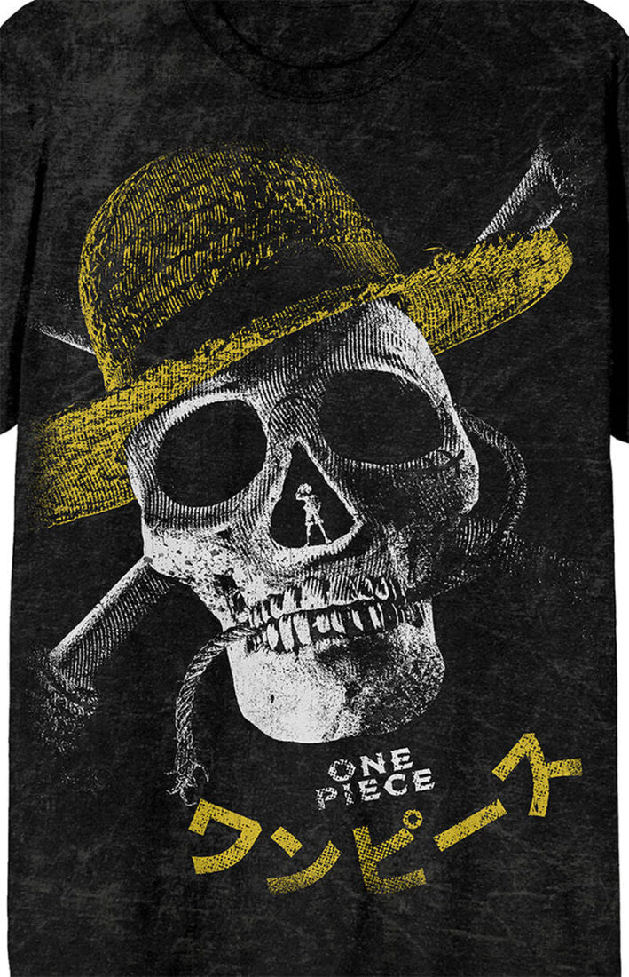 One Piece Straw Hat Distressed Unisex Tee avaiable at Chimploot.com 