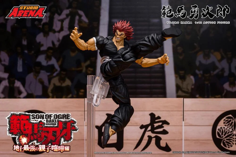 Baki the Grappler Baki Hanma: Son of Ogre Storm Arena Yujiro Hanma 1/12 Scale Action Figure available at chimploot.com