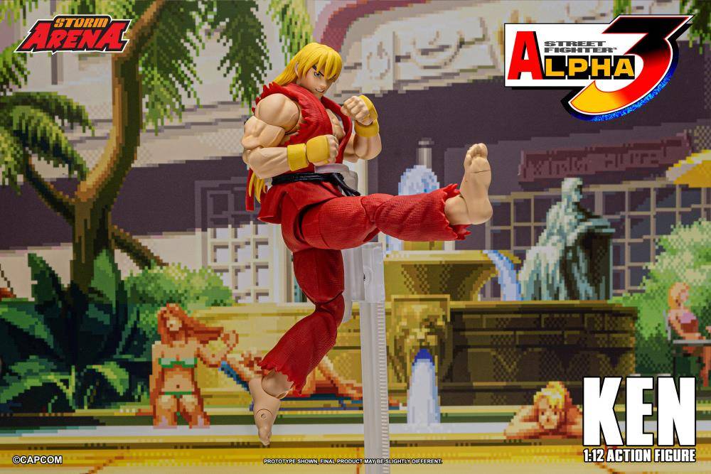 Capcom Street Fighter Alpha 3 Storm Arena Ken 1/12 Scale Action Figure available at chimploot.com