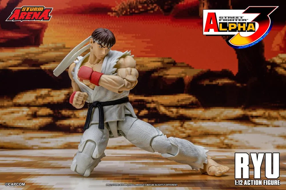 Capcom Street Fighter Alpha 3 Storm Arena Ryu 1/12 Scale Action Figure available at chimploot.com