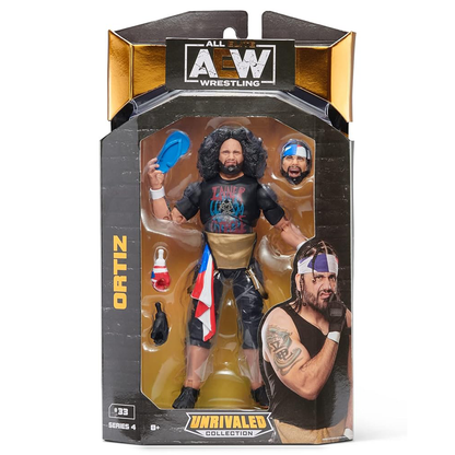 AEW all elite wrestling wwe Unrivaled Collection Series 4 - #33 Ortiz action figure available at ChimpLoot.com