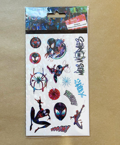 Spider-Man miles morales Into the Spider-Verse collectible Sticker Sheets