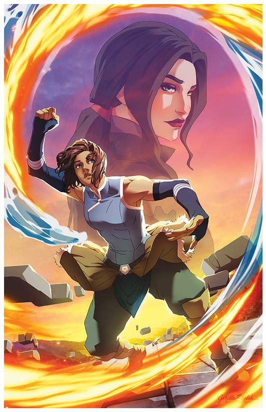 Avatar: The Legend Of Korra; Korra-Asami (11"x17")