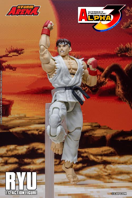 Capcom Street Fighter Alpha 3 Storm Arena Ryu 1/12 Scale Action Figure available at chimploot.com