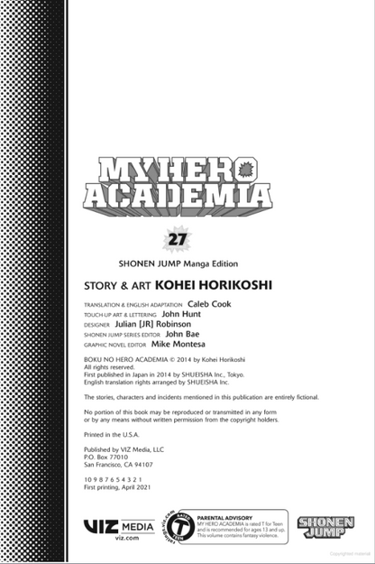 My Hero Academia Vol. 27 - Paperback