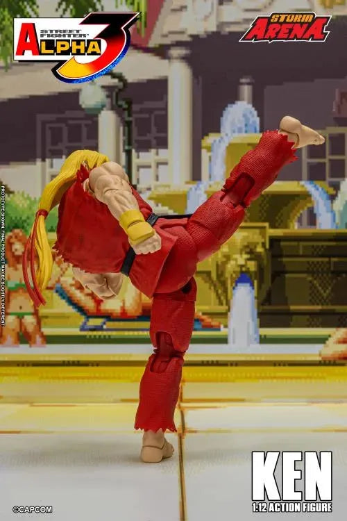 Capcom Street Fighter Alpha 3 Storm Arena Ken 1/12 Scale Action Figure available at chimploot.com