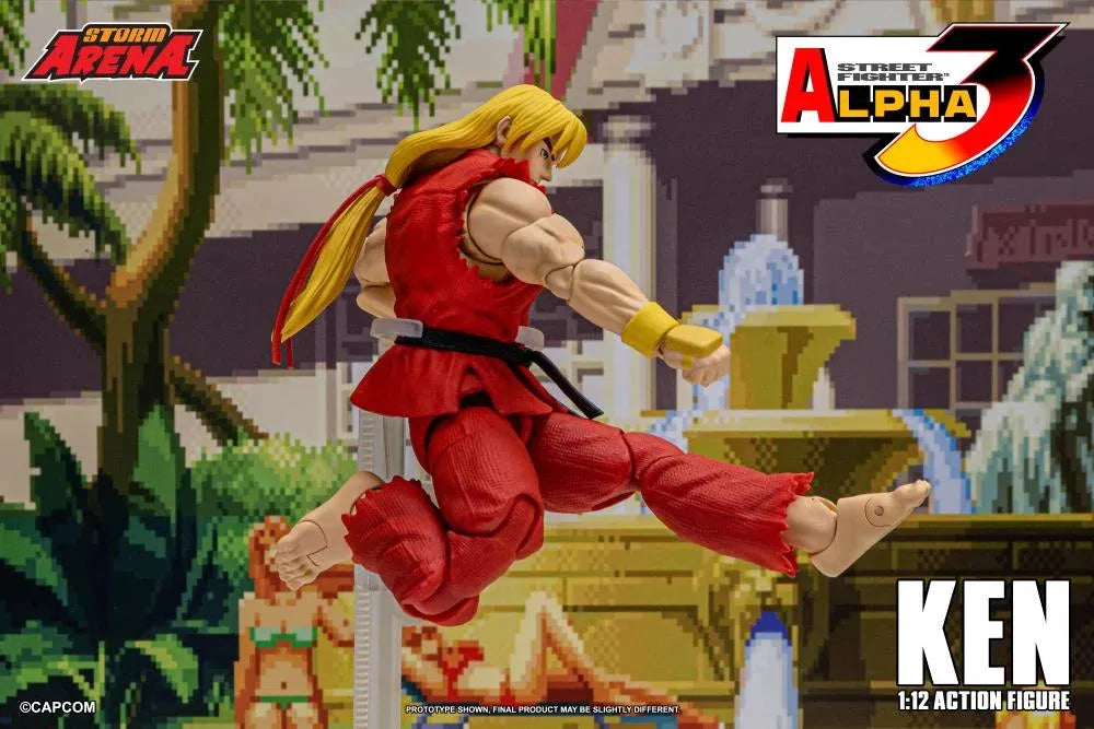 Capcom Street Fighter Alpha 3 Storm Arena Ken 1/12 Scale Action Figure available at chimploot.com