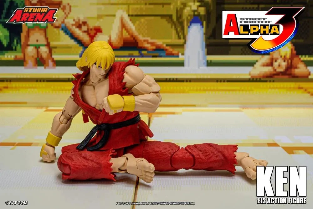 Capcom Street Fighter Alpha 3 Storm Arena Ken 1/12 Scale Action Figure available at chimploot.com