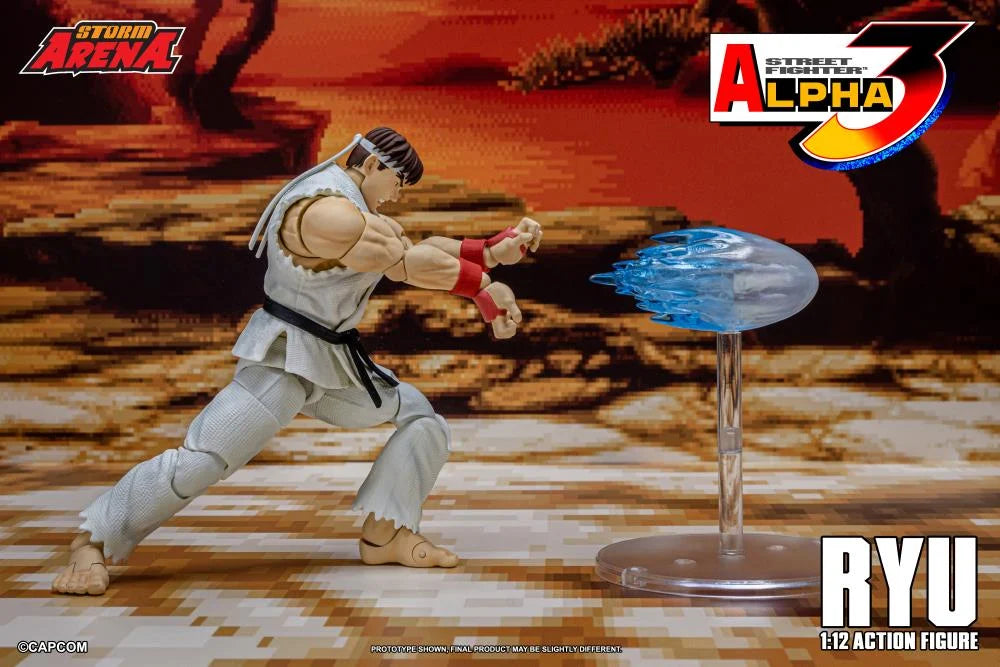 Capcom Street Fighter Alpha 3 Storm Arena Ryu 1/12 Scale Action Figure available at chimploot.com