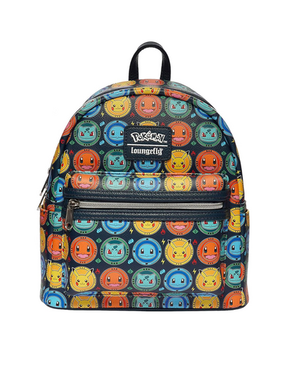 Pokémon - Kanto Starter Loungefly Backpack - Limited EE Exclusive Pikachu Squirtle Charmander Bulbasaur 